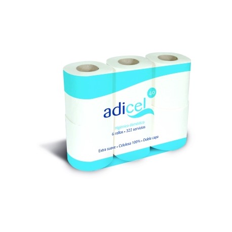higienico domestico 2/c 40mts adicel (1 pack 42 rollos)