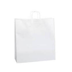 bolsa papel 32x25x17 blanco con asa (1 pack 250 bolsas)