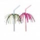 canutillos decorados flexibles palmeras 23cms (1 pack 100 unid.)