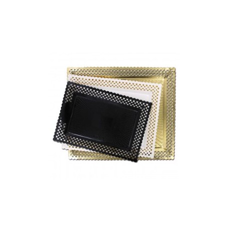 bandeja & blonda erik 22x27cms blanco carton (1 pack 100 unid.)