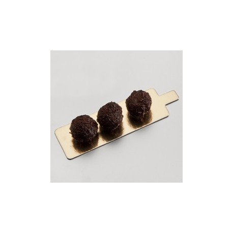 carton pasteleria doble cara 4,5x13cms oro/negro carton (1 pack 200 unid.)