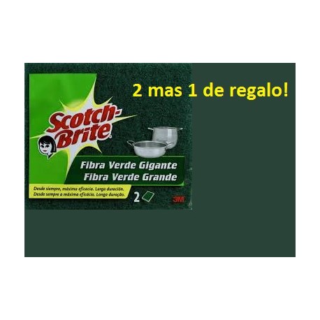 2+1 de regalo fibra verde gigante