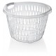 cesta de ropa redonda transparente 30lts-48,5x47x31 (1 unid.)