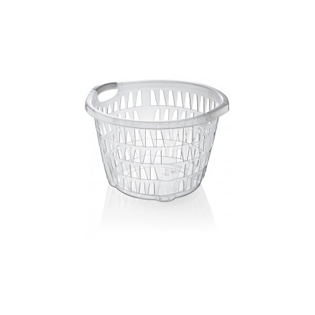 cesta de ropa redonda transparente 30lts-48,5x47x31 (1 unid.)