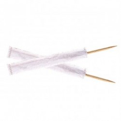 palillos enfundados individualmente 9cms natural madera (caja 1000 unid.)