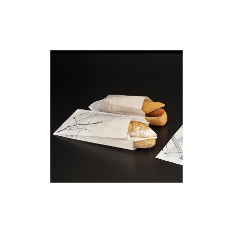 bolsa para baghette volare 41g/m2 9+4x30cms blanco (pack 500 unid.)