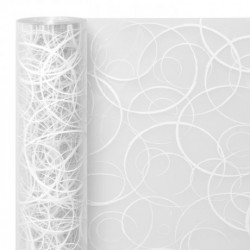 Film "bucles blanco" 0,70x50mts transparente pp (1 rollo) 