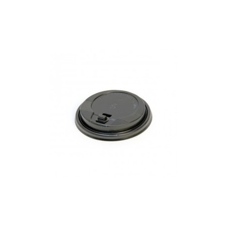 tapa alta para vasos de 120ml negro ps (1 pack 100 unid.)