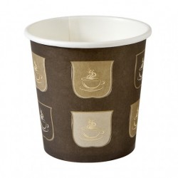 vaso bebidas calientes 1 pared 120ml carton (1 pack 50 unid.)