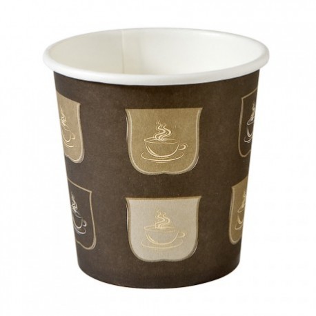 vaso bebidas calientes 1 pared 120ml carton (1 pack 50 unid.)