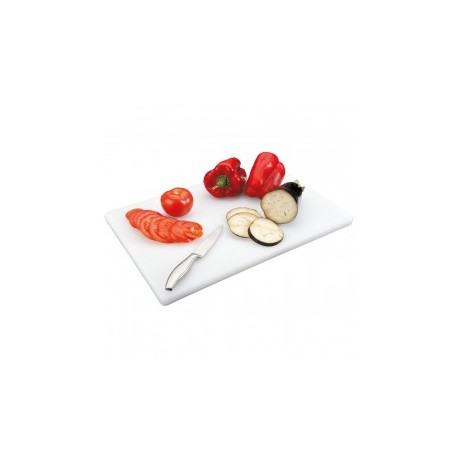 tabla para cortar polietileno 45x30x2cms blanco PEHD (1 unid.)