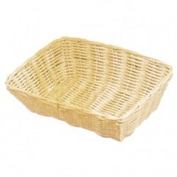 cesta simil-mimbre rectangular 25x18,5x7,5cms (1 unid.)