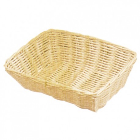 cesta simil-mimbre rectangular 25x18,5x7,5cms (1 unid.)