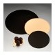 carton pasteleria doble cara 16cms diametro oro/negro carton (pack 100 unid.)