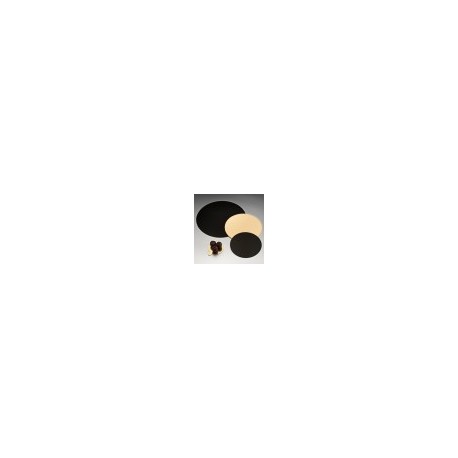 carton pasteleria doble cara 22cms diametro oro/negro carton (pack 100 unid.)