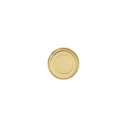 plato carton oro 27cms (pack 50 unid.)