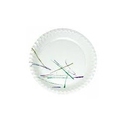 plato carton volare 23cms (pack 100 unid.)
