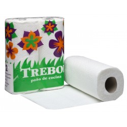 rollo cocina 2/c trebol 45/10 2 rollos. (1 paq. de 2 rollos)