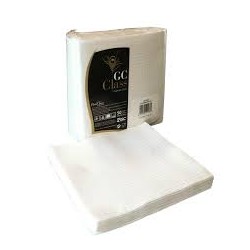 servilleta blanca 1/c 40x40 class luxe.