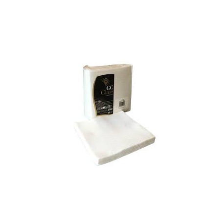 servilleta blanca 1/c 40x40 class luxe.