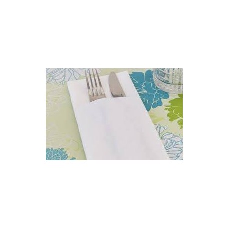 portacubiertos duniletto slim airlaid blanca 40x33 (1 paq. 65 unid.)