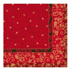 servilleta burdeos 40x40 dunilin christmas charm (1 paq. 50 serv.)