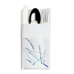 portacubiertos servilleta blanco 40x40 "canguro" tissue (1 pack 50 unid.)