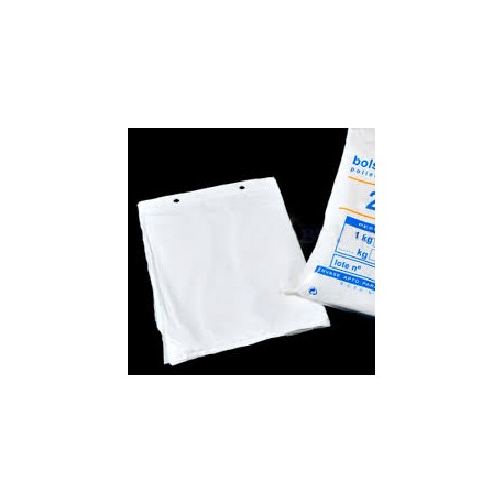 bolsa mercado 30x40 baja presion blanco (1 kilo)
