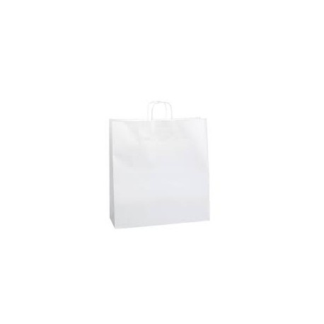 bolsa papel 32x25x17 blanco con asa (1 pack 250 bolsas)
