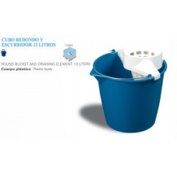cubo redondo con escurridor 13lts (1 unid.)