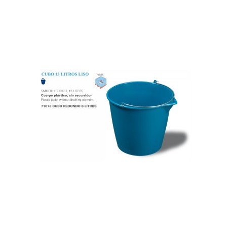 cubo 13 lts liso sin escurridor (1 unid.)