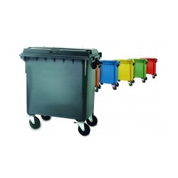 contenedor 800lts tapa plana verde (1 unid)