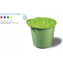 cubo basura 20lts con tapa (1 unid.)