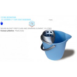 cubo redondo con escurridor 13 lts (1 unid.)