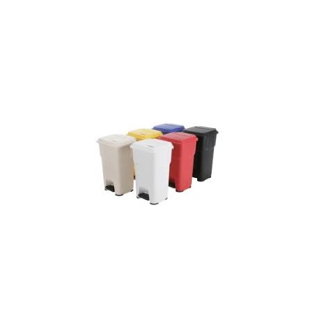 papelera con pedal 60lts hera negra (1 unid.)