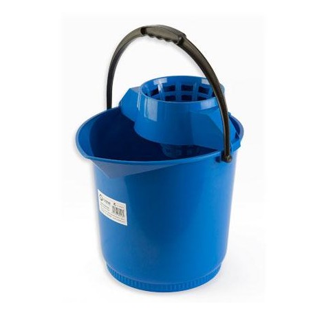 cubo redondo exp.azul con escurridor (1 unid.)