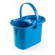 cubo rectangular 14lts azul con escurridor (1 unid.)