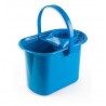 cubo rectangular 14lts azul con escurridor (1 unid.)