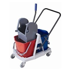 carro doble cubo con prensa (1 unid.)