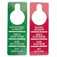 cartel "no molestar" 8x28 rojo carton (1 pack 100 unid.)