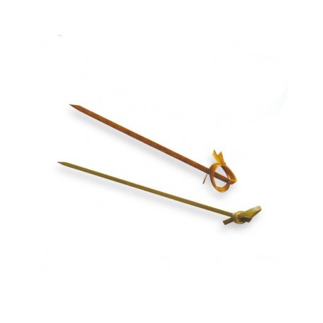 pick lazo 9cms natural bambu (1 pack 100 unid.)