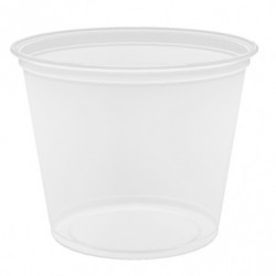 tarrina microondable 165ml transparente pp (1 pack 125 unid.)