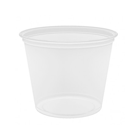 tarrina microondable 165ml transparente pp (1 pack 125 unid.)