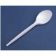cuchara blanco plastico eco (1 pack 100 unid.)