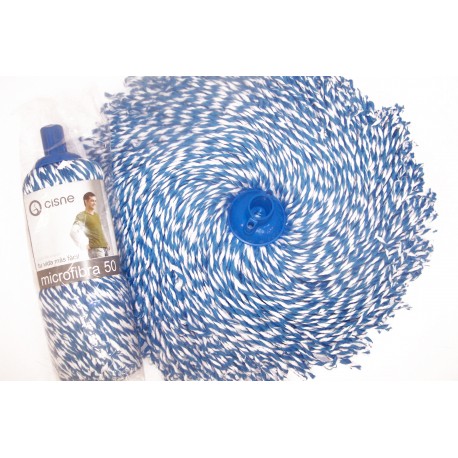 FREGONA MICROFIBRA AZUL-BLANCO 150grs (1 UNID)