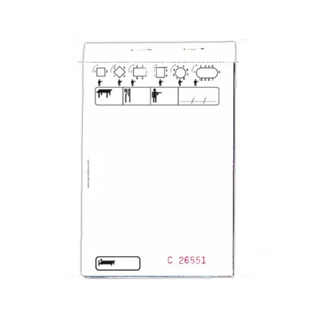 blocs comanda standard duplicado 50x2 hojas 10x15cms (1 unid.)