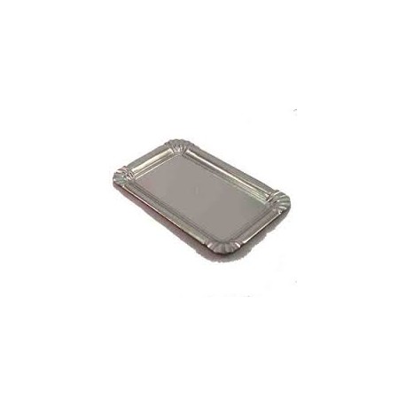 bandeja carton nº14 14x21 plata (1 pack 100 unid.)