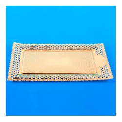 bandeja carton 27x32 oro (1 pack 50 unid.)