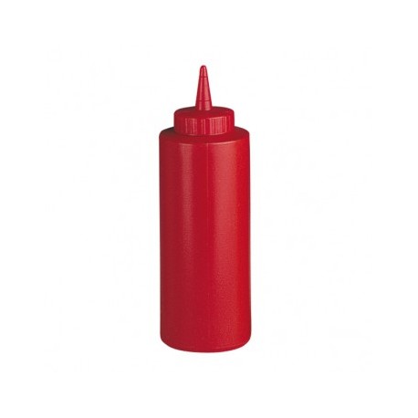 pera para salsas 360ml 6x18,2cms rojo pehd (1 pack 6 unid.)