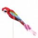 adornos helados loro con plumas 20cms (1 pack 100 unid.)